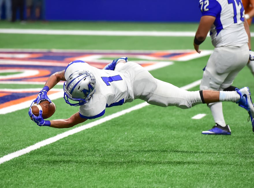 Athlete performing a dynamic catch